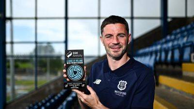 In-form Waterford striker Pádraig Amond takes Player of Month award for May