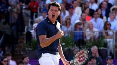 Canada's Raonic sets record with 47 aces in three-set match