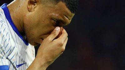 Goal drought and bloodied nose underlines Mbappe's Euros misfortune