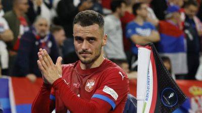 Serbia's Kostic out of Euros due to knee ligament injury
