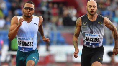Paris Olympics - Marcell Jacobs - Andre De-Grasse - Aaron Brown - De Grasse runs Olympic 100m standard and season's best for 3rd at Paavo Nurmi Games - cbc.ca - Finland - Italy - Usa - Canada - Norway - Czech Republic