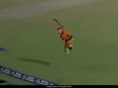 Watch: Player Gives Tribute To Shikhar Dhawan After Taking Sensational Catch In Bengal Pro League