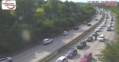 Live updates as four-car crash on A4232 M4 link road causes delays