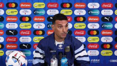 Argentina expect tough Copa title defence, says Scaloni