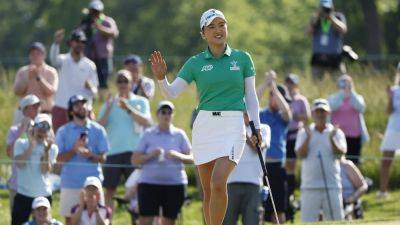 Two-time champion Minjee Lee part of three-way tie for lead at Women's US Open