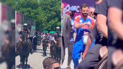 Virat Kohli - Rohit Sharma - Team India - Rinku Singh - In USA For T20 World Cup, Video Of Virat Kohli's Security Goes Viral - sports.ndtv.com - Usa - New York - India - state New York - Bangladesh - Pakistan - county Nassau
