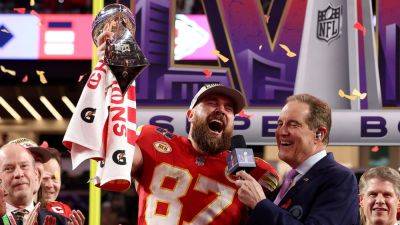 Travis Kelce - Jason Kelce - Charlie Riedel - Travis Kelce offers colorful take on Chiefs' Super Bowl ring design error: ‘I don’t give a s---' - foxnews.com - San Francisco - state Missouri - state Nevada
