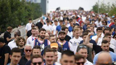 Serbia fans in Munich chant anti-Kosovo slogans