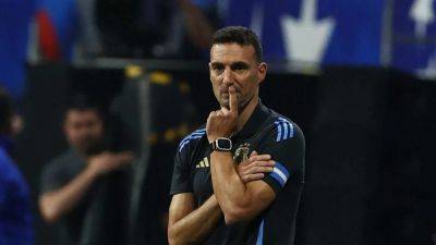 Argentina's Scaloni unhappy with pitch after win over Canada in Copa opener