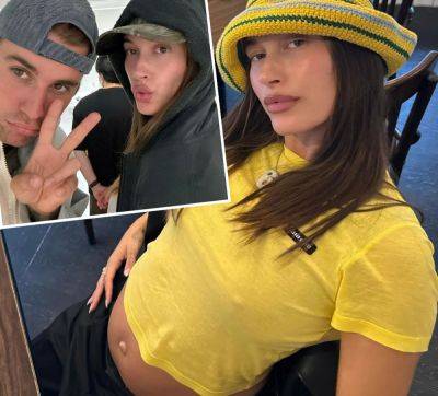 Pregnancy Style! Hailey Bieber Shows Off Baby Bump In Sexy Bikini Bottoms!