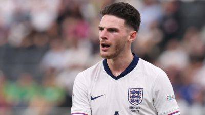Declan Rice - Alan Shearer - Harry Kane - Gareth Southgate - Declan Rice feels England have put too much pressure on themselves at Euro 2024 - rte.ie - Denmark - Slovenia