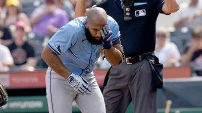 Rays' Amed Rosario suffers scary injury after getting hit in face with nearly-100 mph fastball