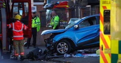 Driver under arrest in hospital after woman killed in Mercedes horror crash