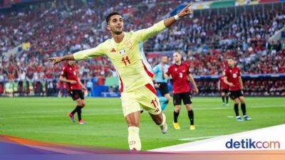 Euro 2024: Spanyol Unggul 1-0 Atas Albania di Babak Pertama