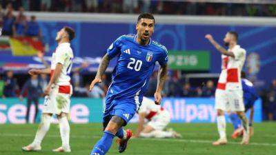 Hero Zaccagni picks perfect time to score first goal for Italy