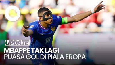 Kylian Mbappe - Piala Eropa - Momen Mbappe Cetak Gol Perdana di Piala Eropa 2024 - sport.detik.com