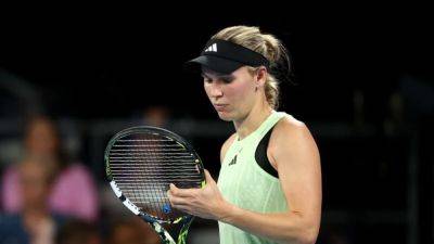 Wozniacki retires hurt after fall, Badosa knocked out at Bad Homburg