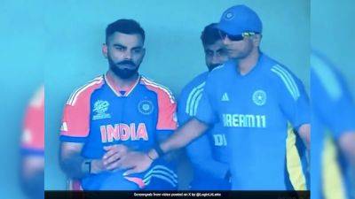 Virat Kohli - Rohit Sharma - Reece Topley - Rahul Dravid - Team India - Watch: Virat Kohli Motionless After England Failure, Rahul Dravid Consoles - sports.ndtv.com - Australia - Ireland - India - Bangladesh - Guyana