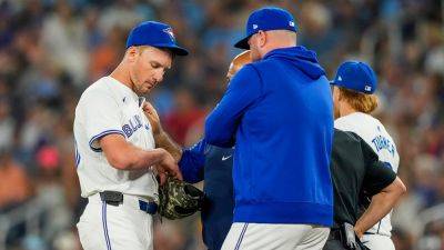 Blue Jays pitcher avoids serious injury after getting hit with 101.6-mph Aaron Judge comebacker