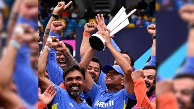 Watch: A Rare Sight, Rahul Dravid Roars As Virat Kohli Hands Him T20 World Cup Trophy