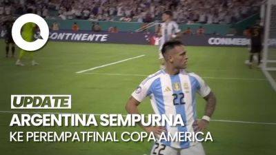 Lionel Messi - Momen Brace Lautaro Martinez Saat Argentina Gasak Peru - sport.detik.com - Argentina - Peru