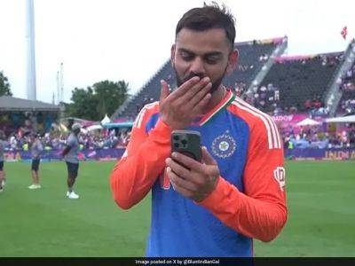 Watch: Virat Kohli In Tears As He Video Calls His Wife And Kids After India's T20 World Cup Triumph