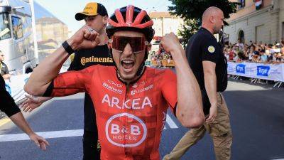 Kevin Vauquelin victorious on stage two of Tour de France as Tadej Pogacar takes yellow jersey