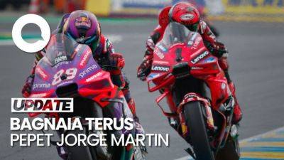 Klasemen MotoGP 2024: Bagnaia 'Cuma' Ketinggalan 10 Poin dari Martin