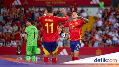 Ferran Torres - Mikel Oyarzabal - Fermin Lopez - Roja La-Furia - Spanyol Vs Andorra: La Furia Roja Pesta Lima Gol - sport.detik.com - Andorra