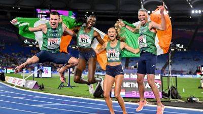 Gold for Ireland as 4x400m mixed relay team swoop home at the European Athletics Championships