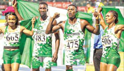 Tonobok Okowa - Nigerian athletes emerge champions as CAA zone II Championships end in Ghana - guardian.ng - Senegal - Burkina Faso - Ghana - Mali - Togo - Nigeria