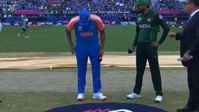Babar Azam - Rohit Sharma - Watch: Rohit Sharma's Brain-Fade Moment Ahead Of India vs Pakistan T20 World Cup Toss - sports.ndtv.com - Usa - Ireland - India - Pakistan - county Dallas - county Nassau
