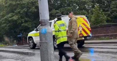 Bomb squad descend on Bridgewater Canal and explosion carried out after 'grenade' pulled out of water