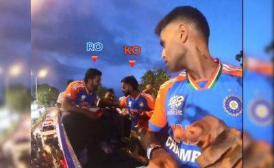 Watch: Virat Kohli Convinces Rohit Sharma For Iconic Picture During Team India's T20 World Cup Victory Parade