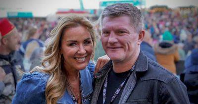 Ricky Hatton - Claire Sweeney - Loved up Ricky Hatton and Claire Sweeney are all smiles as they join thousands at festival - manchestereveningnews.co.uk