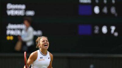 Petra Kvitova - Elena Rybakina - Karolina Pliskova - Barbora Krejcikova - Martina Navratilova - Jasmine Paolini - Donna Vekic - Comeback queen Krejcikova books Wimbledon final with effervescent Paolini - channelnewsasia.com - France - Croatia - Italy