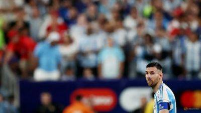 Lionel Messi - Angel Di-Maria - Lionel Scaloni - Julian Alvarez - Nicolas Otamendi - Messi says he is enjoying "last battles" for Argentina - channelnewsasia.com - Colombia - Argentina - Canada - county Miami - Ecuador - Uruguay - state New Jersey - county Major - county Rutherford