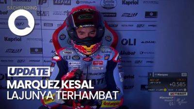 Marc Marquez - Stefan Bradl - Momen Marquez Kesal, Lagi Gaspol Malah Terhambat Bradl - sport.detik.com