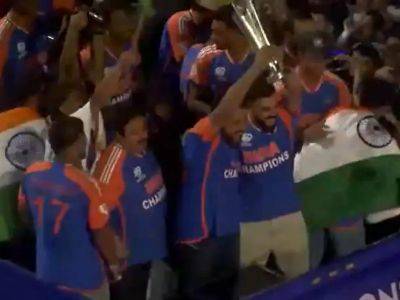 Rohit Sharma, Virat Kohli Share Special Moment During T20 World Cup 2024 Victory Parade - Video Goes Viral