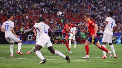 Les Bleus - Dani Olmo - Randal Kolo-Muani - Wonderkid Yamal makes history as Spain book place in Euro 2024 final - rte.ie - France - Netherlands - Spain