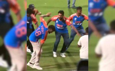 Watch: Rohit Sharma, Virat Kohli Lead Celebrations As India Stars Dance To 'Chak De India'