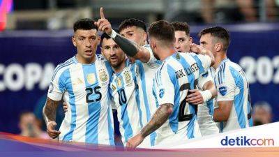 Lionel Messi - Julian Alvarez - Road to Final Argentina di Copa America 2024 - sport.detik.com - Argentina - Chile - Peru