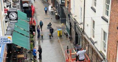 Greater Manchester street transformed for new Netflix drama House of Guinness