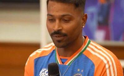 Rohit Sharma - Hardik Pandya - Ishan Kishan - "Jo Gaali De Rahe Hain...": India Star Reveals How Hardik Pandya Dealt With Booing - sports.ndtv.com - India - Barbados