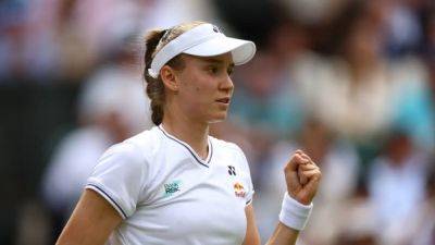 Elena Rybakina - Elina Svitolina - Alex De-Minaur - Clinical Rybakina ends Svitolina run to reach Wimbledon semis - channelnewsasia.com - Serbia - Australia