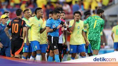 Copa America - Brasil Gagal Kalahkan Kolombia, Wasit Disalahkan - sport.detik.com - Uruguay