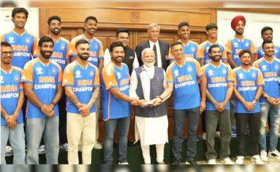 Rohit Sharma's T20 World Champions Meet PM Modi At His Residence