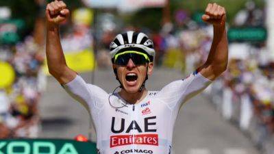 Tadej Pogacar - Juan Ayuso - Primoz Roglic - Jonas Vingegaard - Pogacar flexes his muscles and claims tour de France overall lead - channelnewsasia.com - France - Belgium - Spain - Uae - Slovenia