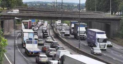 Lorry and two cars collide on the M4 causing delays - walesonline.co.uk