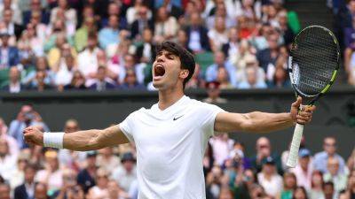 Daniil Medvedev - Carlos Alcaraz - Jannik Sinner - Carlos Alcaraz gets past Daniil Medvedev to reach Wimbledon final - rte.ie - Russia - France - Usa